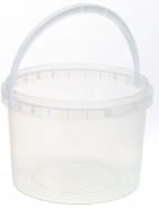 Відро POLIPLAST з пластиковою ручкою (харчовий пластик) 3 л прозоре